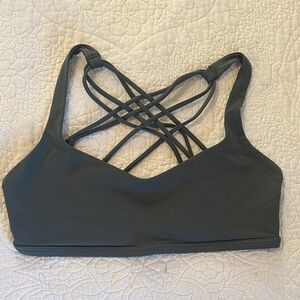 Lululemon Athletica Charcoal Strappy Bralette